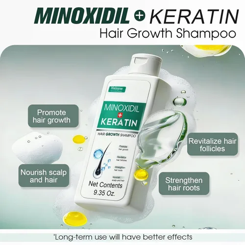 Miniatura 2 de Champú voluminizador de cabello y queratina para cabello más grueso y saludable, champú voluminizador