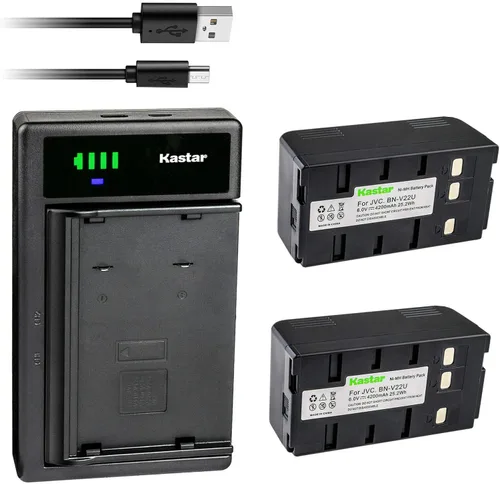 Miniatura 4 de Kastar Reemplazo del cargador de batería USB inteligente para batería JVC BN-V11U BN-V12U BN-V14U BN-V15U BN-V18U BN-V20U BN-V22U BN-V24U BN-V25U