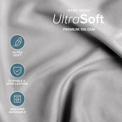 Miniatura 4 de Bare Home Bed-in-A-Bag - Juego de edredón y sábanas de 5 piezas, tamaño individual, alternativa al plumón de ganso, juego de ropa de cama ultrasuave