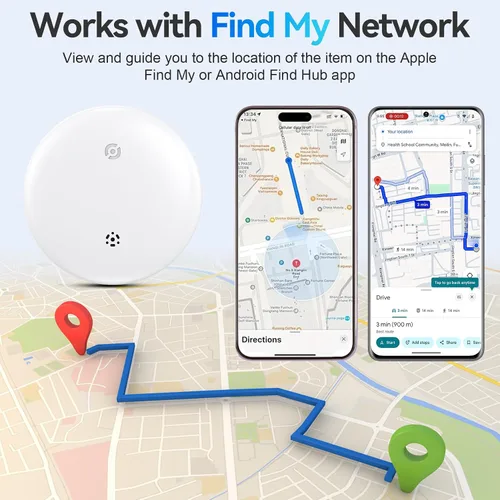 Miniatura 5 de Etiquetas de seguimiento de aire para Android o iOS, etiquetas inteligentes de aire de doble sistema, paquete de 4, compatibles con iOS Find My