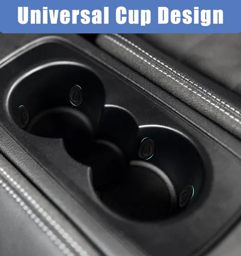 Miniatura 4 de 6 piezas de soporte reductor de vasos, estabilizador de silicona para portavasos de automóvil para hacer más pequeños portavasos antivibración
