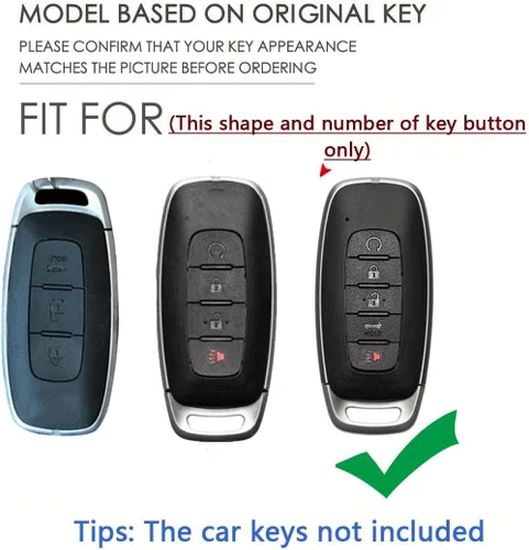 Miniatura 2 de SANRILY Funda para llavero ABS y aleación de zinc de 3/4/5 botones para Nissan Ariya 8 Gen th New Teana X-Trial 2022 2023 Pathfinder Rogue Funda