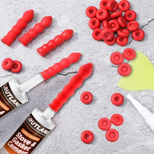 Miniatura 4 de ParkSung 50 Piezas Tapas Protectoras de Calafateo con Caja de Almacenamiento - Tapas de Sellado de Látex para Tubos de Calafateo, Puntas