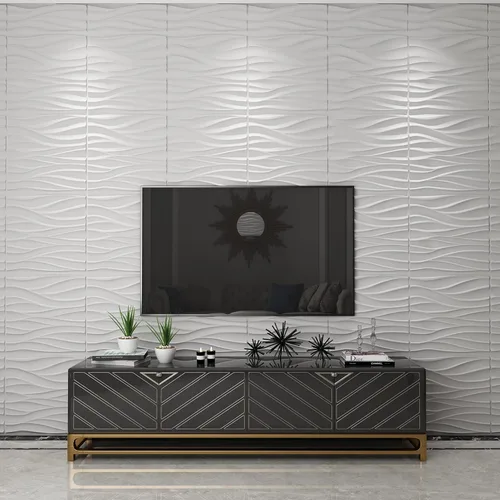 Miniatura 100 de Art3d Panel de Pared de Diamante 3D de PVC Dentado a Juego-Negro Mate, para Decoración Interior Residencial y Comercial Diamante mate negro