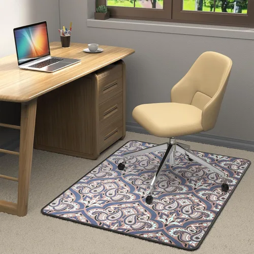 Miniatura 14 de Placoot Tapete para silla de escritorio para suelo de madera dura y azulejos 55"x35" Tapete para silla de oficina para sillas rodantes Grande