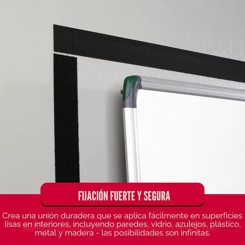 Miniatura 6 de VELCRO Brand – Sujetadores de gancho y bucle con respaldo adhesivo de 30 pies – Cinta adhesiva permanente para despegar y pegar mantiene organizadas