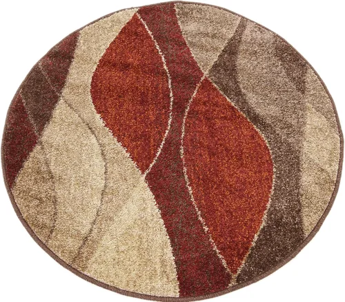 Miniatura 8 de Unique Loom Colección Otoño Alfombra de Área - Plantation (3' 3" Redonda, Multicolor/Beige)
