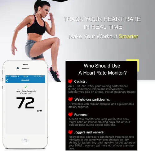 Miniatura 4 de KYTO Heart Rate Monitor Chest Strap - ANT+ & Dual Bluetooth 4.0 HR Sensor, IP67 Water-Resistant, Compatible with Peloton, Zwift, Garmin, Precise HR