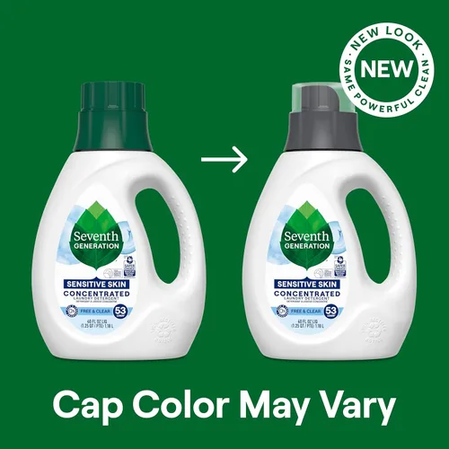 Miniatura 8 de Seventh Generation - Detergente líquido concentrado para lavandería Free & Clear, sin fragancia, 40 onzas líquidas (paquete de 2)