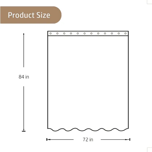 Miniatura 6 de Felisa Cortina de ducha extra larga de granja con dobladillo con volantes, cortina de ducha de mezcla de lino para baño, 72 x 84 pulgadas, blanca