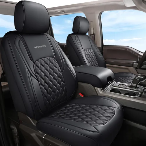 Miniatura 15 de Huidasource - Juego completo de fundas de asiento para Dodge Ram, fundas impermeables de cuero para camioneta pickup, con cobertura total, protector