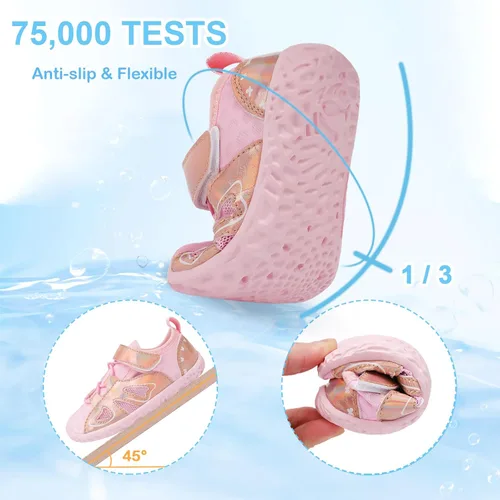 Miniatura 6 de relxfeet Zapatos de agua para niños y niñas, sandalias descalzas para niños al aire libre, calcetines acuáticos de secado rápido, zapatos ligeros