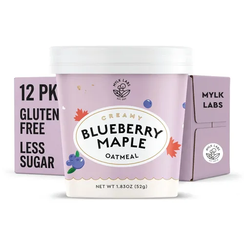 Miniatura 20 de Mylk Labs - Avena instantánea – Fresa vainilla – Sin nueces, sin gluten, alto en fibra, alto contenido de proteínas, bajo en azúcar – 6