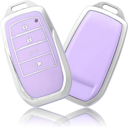 Miniatura 9 de OFFCURVE Funda para llavero Toyota, funda para llave de automóvil para Toyota Land Cruiser Venza RAV4 Prime Hilux Highlander Camry 4Runner