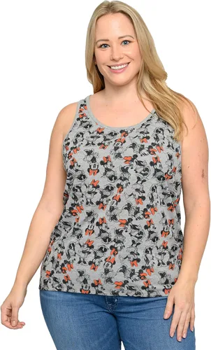 Miniatura 3 de Disney Camiseta sin mangas para mujer, talla grande, Mickey y Minnie Mouse, con licencia oficial, linda camiseta de verano con gráficos, camiseta
