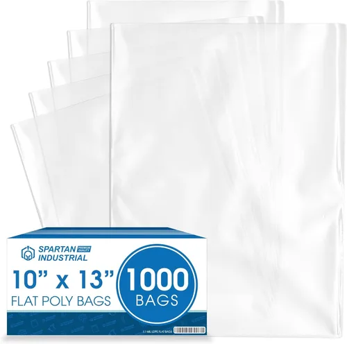 Miniatura 13 de Spartan Industrial - 10 x 15 pulgadas (1000 unidades) Bolsas de polietileno de plástico transparente de extremo abierto y plano de 1.1 milésimas