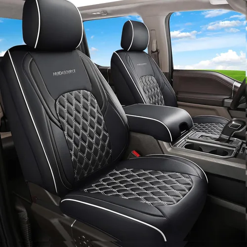 Miniatura 12 de Huidasource Fundas de asiento para Chevy Silverado 1500, fundas de asiento Silverado, GMC Sierra Pickup 1500 2007-2013 y 2019-2025, 2500HD 3500HD