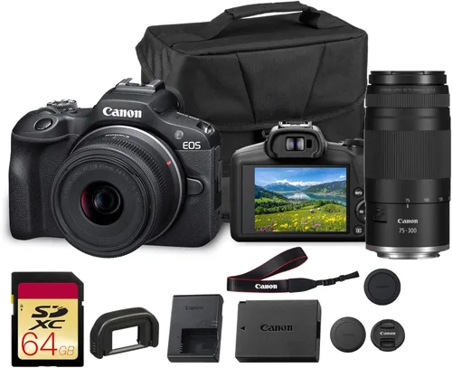 Miniatura 11 de Cámara Canon EOS R100 sin espejo con lente RF-S 18-45mm f/4.5-6.3 IS STM Sensor CMOS APS-C de 24.1MP, Autoenfoque Dual Pixel, Vídeo Full HD