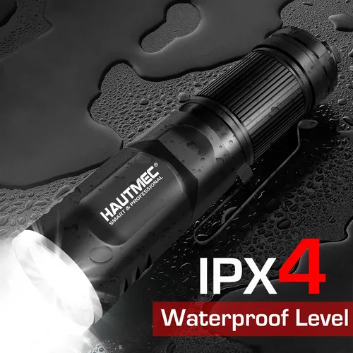 Miniatura 4 de HAUTMEC Linternas LED recargables de 500 lúmenes altos, linterna magnética súper brillante, mini linterna impermeable, 3 modos, linternas pequeñas