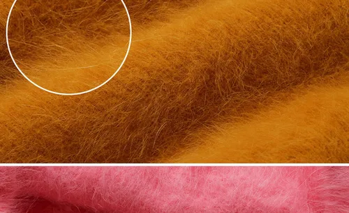 Miniatura 6 de 3 bolas de lana de cachemira de visón, pelo de lujo, pelo largo, de felpa larga, para tejer a mano, ganchillo, proyecto de bricolaje, 5.29 oz (beige)