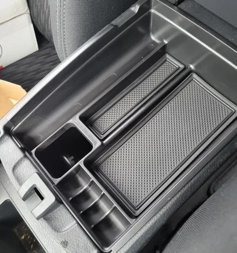 Caja organizadora de consola central compatible con Nissan Rogue 2014-2020 Rogue Sport 2017-2022, Murano 2015-2024, bandeja de inserción de ABS,