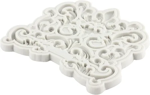Miniatura 7 de Molde de Fondant Barroco Moldes de Silicona de Volutas de Calados de Encaje Moldes de Filigrana 3D Esculpidos para Decoración de Tartas de Azúcar