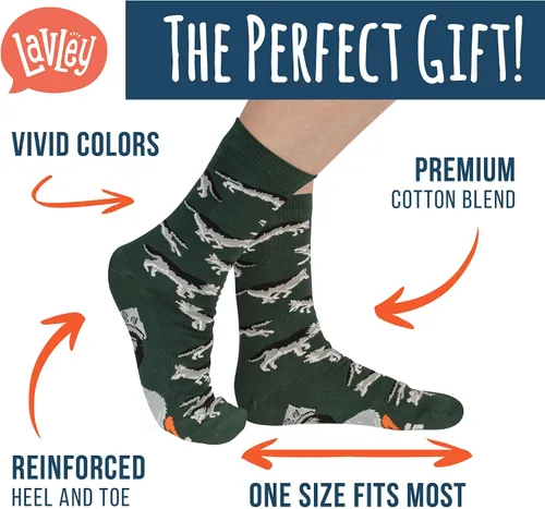 Miniatura 110 de Lavley Calcetines divertidos para adultos, regalos novedosos y rellenos de calcetines para hombres, mujeres y adolescentes, talla única