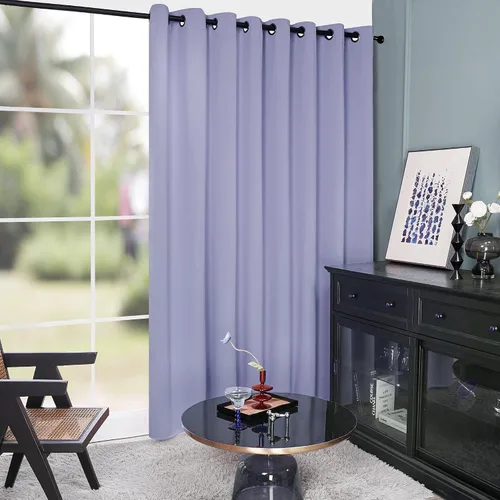 Miniatura 133 de Deconovo Cortina opaca, para oscurecer la habitación Gris claro