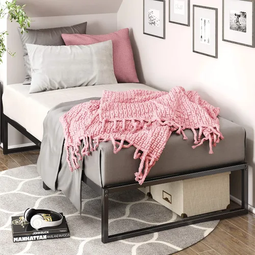 Miniatura 9 de Zinus Plataforma de cama/Base de colchón de 12 pulgadas, no necesita sommier/soporte de rejilla de metal, cama doble