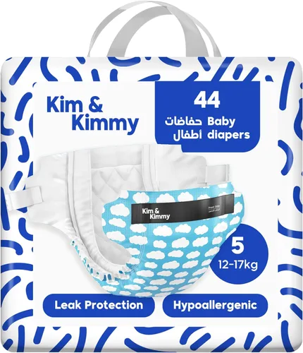 Miniatura 26 de Kim & Kimmy Pañales ecológicos, recién nacidos, hasta 11 libras, 32 pañales – Protección contra fugas de 12 horas, sin erupciones, hipoalergénicos
