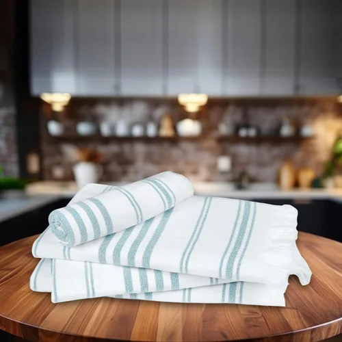 Miniatura 2 de Ample Decor Toallas de mano de algodón de 16 x 28 pulgadas, estilo turco, de secado rápido, toallas multiusos de cocina y baño, certificado Gris