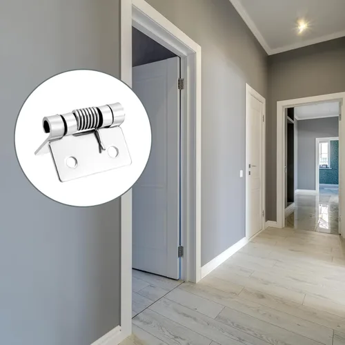 Miniatura 3 de METALLIXITY Bisagras con resorte (0.98 pulgadas), 5 unidades, bisagra de resorte de cierre automático de acero inoxidable 304, para ventana de puerta