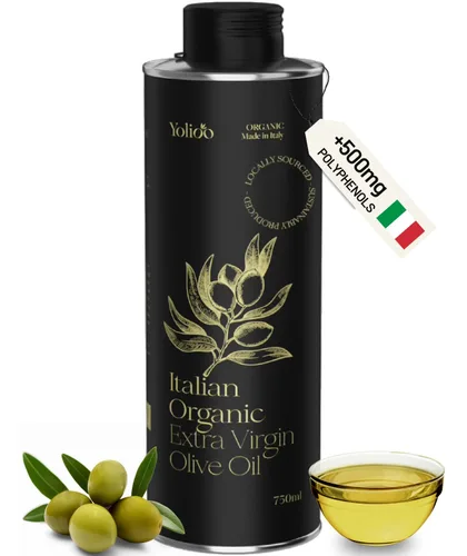 Miniatura 8 de 100% AOVE Aceite de oliva orgánico italiano extra virgen prensado en frío Cosecha temprana muy alta rica en polifenoles de la Toscana Aceite