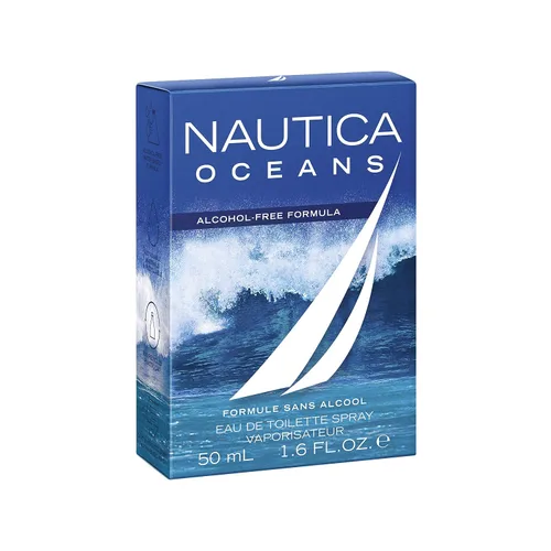 Miniatura 4 de Nautica Oceans Eau de Toilette 1.6 onzas líquidas (paquete de 1), notas de manzana, ciclamen y madera de ámbar, fragancia para hombre, larga
