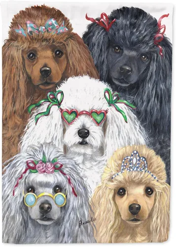 Miniatura 328 de Caroline's Treasures PPP3097CHF - Pijama de Navidad con diseño de bulldog francés para colgar en la pared, poliéster, tamaño de casa, multicolor
