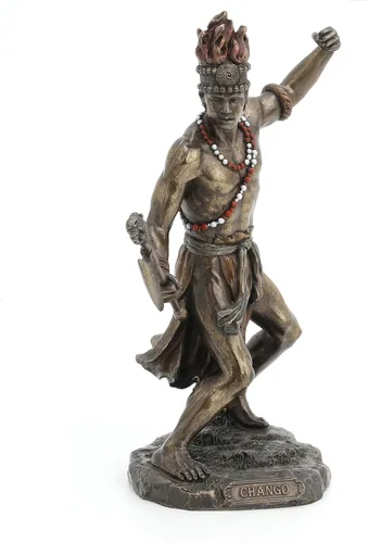 Miniatura 2 de Dios africano del rayo y la guerra Chango Shango Estatua Vudú Santeria