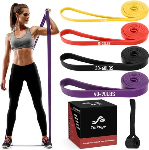 Bandas de resistencia para entrenamiento, juego de bandas de asistencia para dominadas, bandas de entrenamiento de ejercicio para entrenamiento de