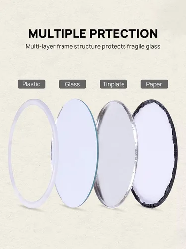 Miniatura 4 de Espejo compacto de maquillaje pequeño a granel, mini espejo de bolsillo de viaje para mujer, paquete de 36 piezas (redondo, negro)