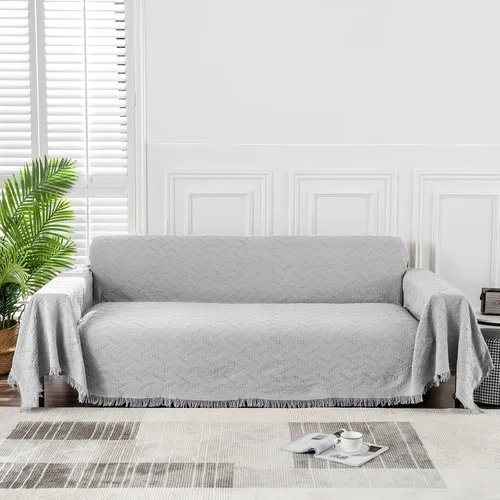 Miniatura 24 de MEETSKY Fundas para Sofá Cubiertas para Sofá Pequeño Fundas para Sofá para Loveseat/Silla/Futón Reclinable Protector de Sofá Lavable Decorativo