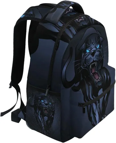 Miniatura 2 de Roaring Panther Mochila escolar Mochila de viaje para niños estudiantes, Patrón 1, Mochilas Daypack