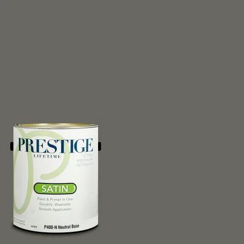 Miniatura 54 de Prestige Paints - Pintura exterior e imprimación en uno, 1 galón, plano, compatibilidad comparable con el color menta «Whipped Mint» de Behr