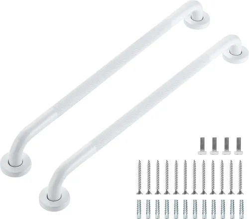 Miniatura 37 de Barras de agarre para ducha, paquete de 2 asas antideslizantes de ducha de 16 pulgadas para ancianos, barra de seguridad para ducha, barras