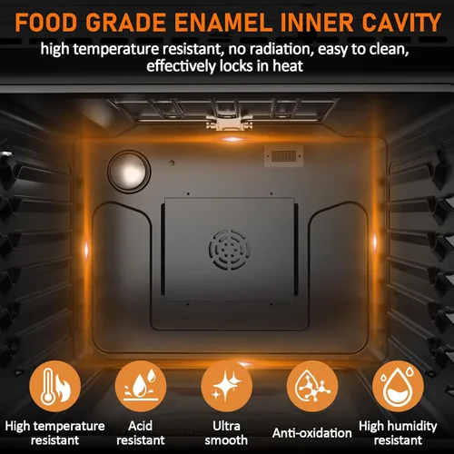 Miniatura 6 de LinTimes Acero inoxidable 30 "Control táctil Horno incorporado HEW3001 - Cajón de microondas, Encimera de microondas, Horno de panel táctil