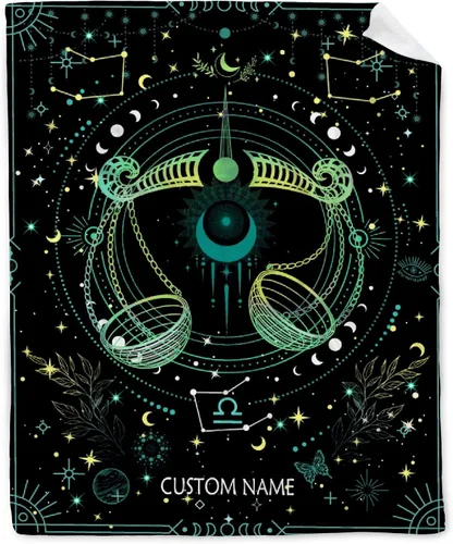 Miniatura 9 de Manta personalizada de escorpio Regalos de manta de constelación personalizada Manta de franela decorativa de astrología Regalos