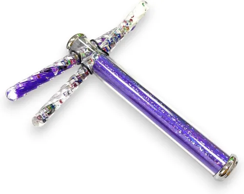 Miniatura 8 de Star Magic KaleidoscopeX - Varita de doble purpurina Kaleidsocope con dos varitas pequeñas con purpurina que cruza el caleidoscopio (azul)