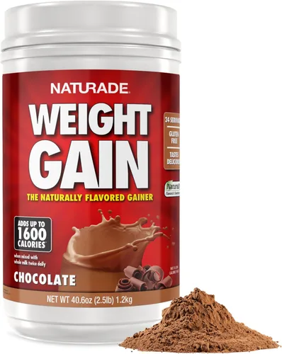 Miniatura 10 de Naturade - Mezcla de bebida totalmente natural para ganar peso - Sin gluten, sabor delicioso, 1600 calorías por porciones - Ganador de masa