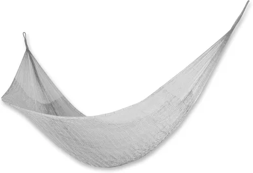 Miniatura 6 de NOVICA HAM0033 Cuerda maya tejida a mano de algodón verde azulado azul verde azulado 2 personas XL, Riviera Zafiro (doble) Hamaca