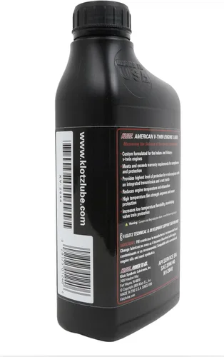 Miniatura 5 de Klotz Kit de cambio de aceite sintético 20W-40 de 6 cuartos de galón para motocicleta Indian™ Thunderstroke