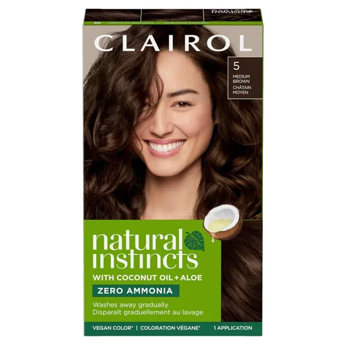 Miniatura 25 de Clairol Natural Instincts - Tinte semipermanente para el cabello, color negro azul 2BB, paquete de 1 unidad 2BB Azul Negro