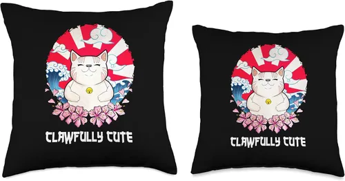 Miniatura 3 de Clawfully Cute Cat Mom Birthday Cat Dad Bday Cat Lover Funny Throw Pillow